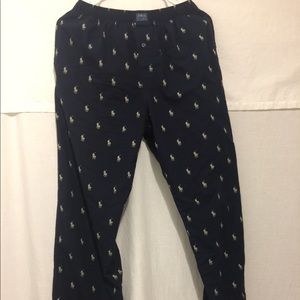 Navy Blue Polo Sleeping Pants